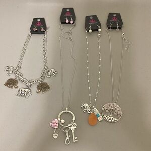 Paparazzi sets (4) with handmade bracelets (6)
